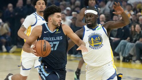 [腾讯原声集锦]🏀灰熊一波17-0逆转勇士 追梦致命犯规 布泽尔25+13 库里24分